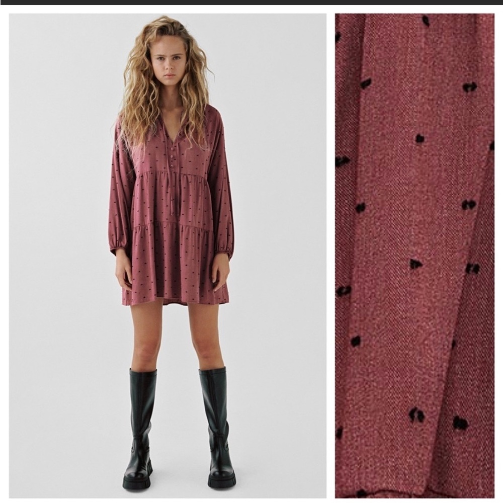 NWT Zara dotted mini dress